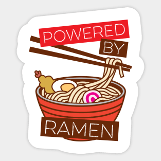 Powered By Ramen Sticker